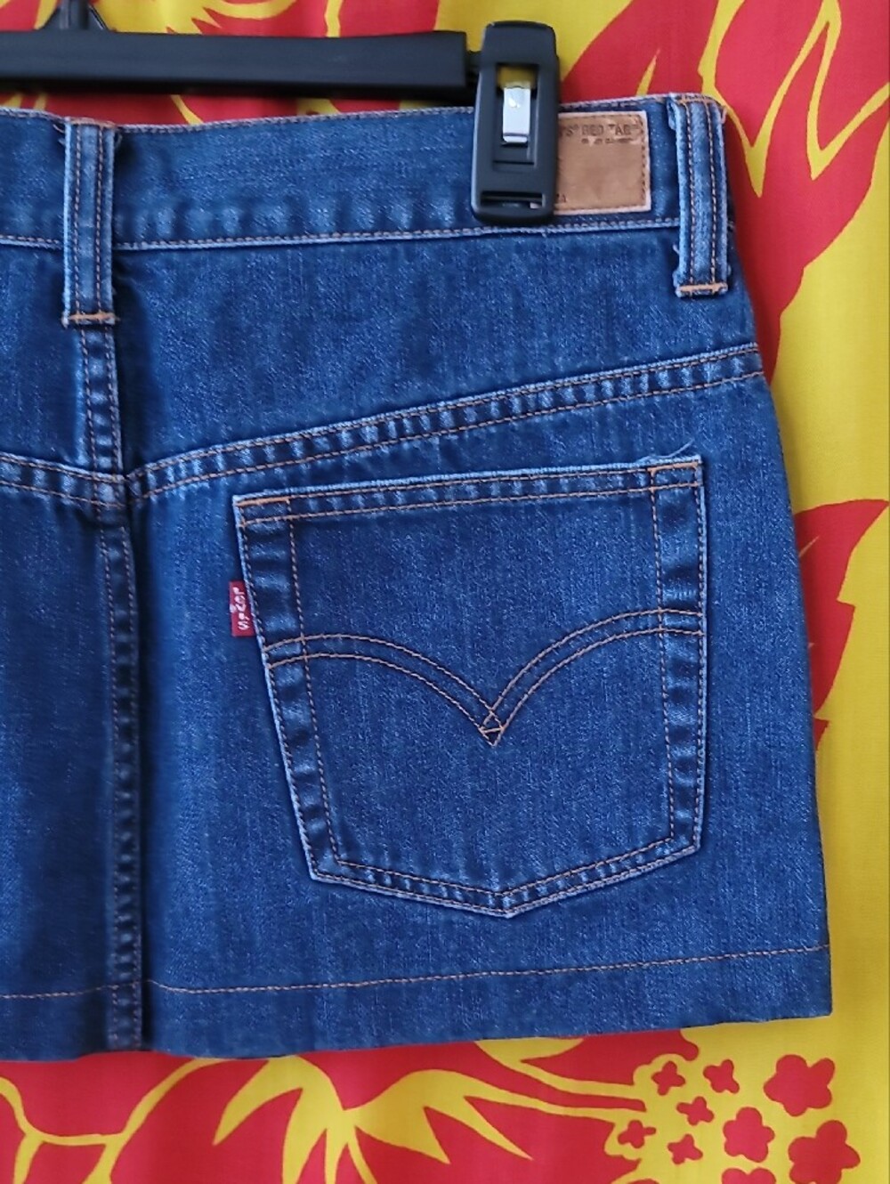 Levi's Fun Ready Dark Blue Denim Mini Skirt - Picture 6 of 11